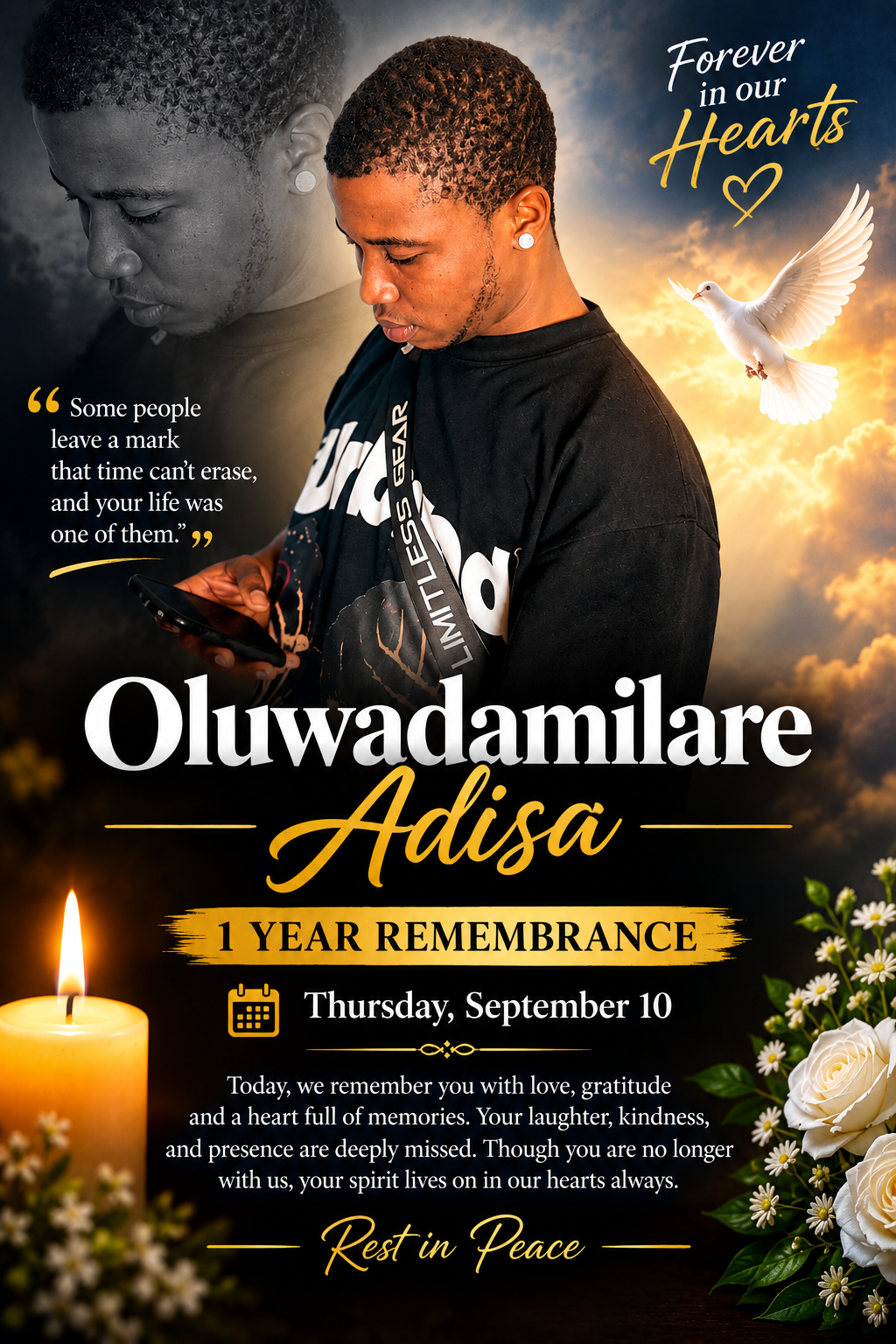 Oluwadamilare Adisa 1 Year Remembrance tribute